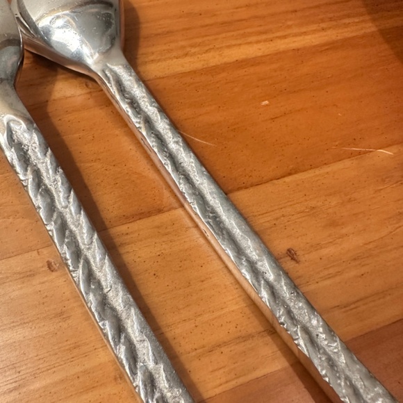 Lovely Rope and Tassel Design Salad Serve Ware 2 piece - Picture 2 of 8